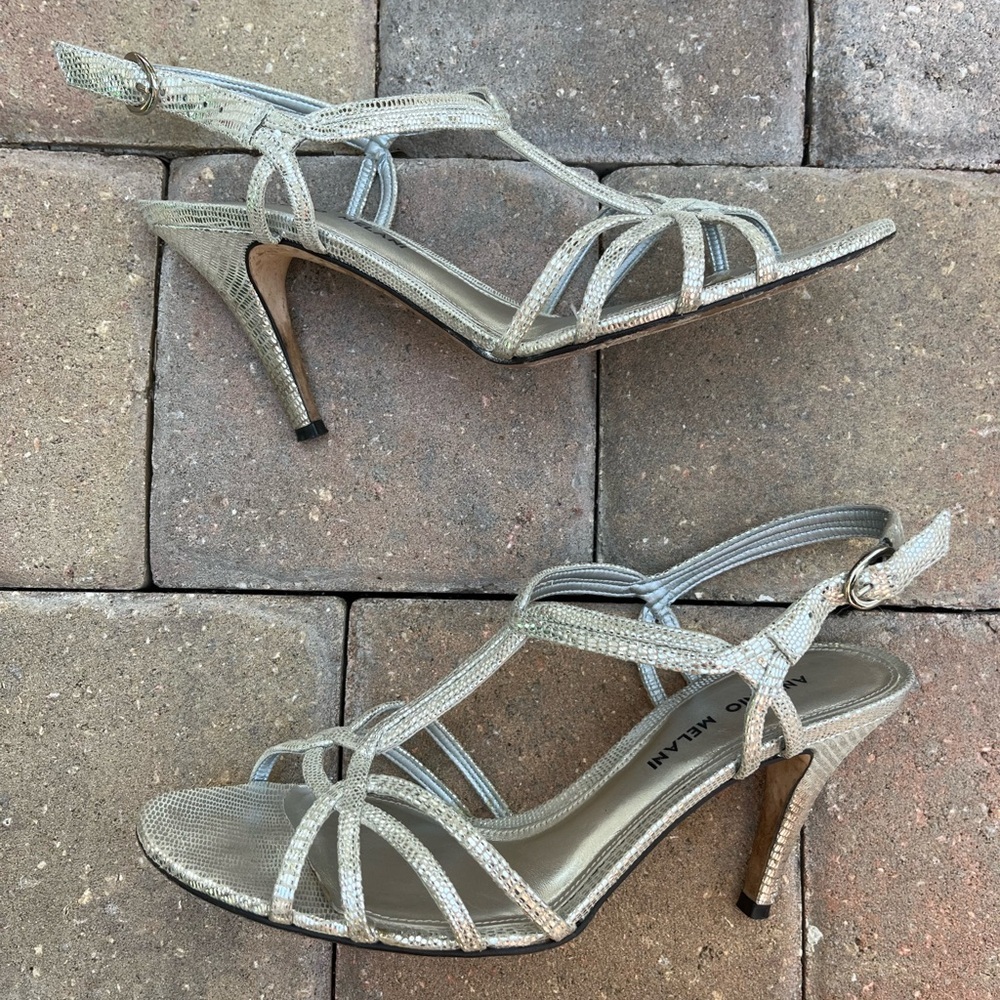 Antonio Melani Silver Dazzle Heels - Picture 5 of 7